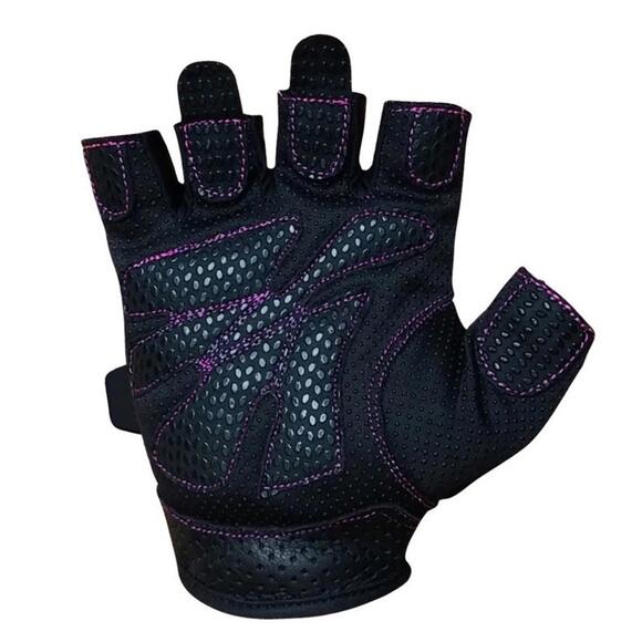 MEISTER PINK WOMEN'S FIT WEIGHT LIFTING GLOVES Ladies Gym Workout CrossFit SZ M - Picture 3 of 4